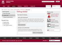 Tablet Screenshot of coshh-essentials.org.uk